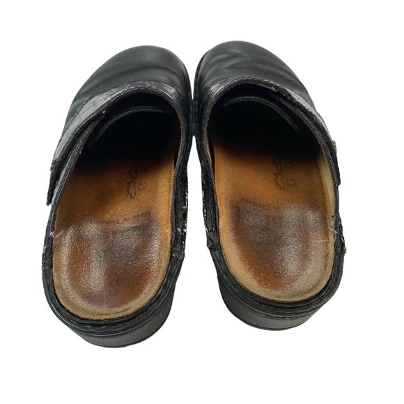 Finn Comfort Germany Aussee Soft Mule Clogs Size 37 Slip On Leather Croco Nappa - Picture 3 of 9